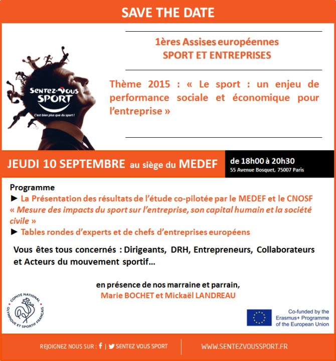 1ères Assises européennes Sport et entreprises