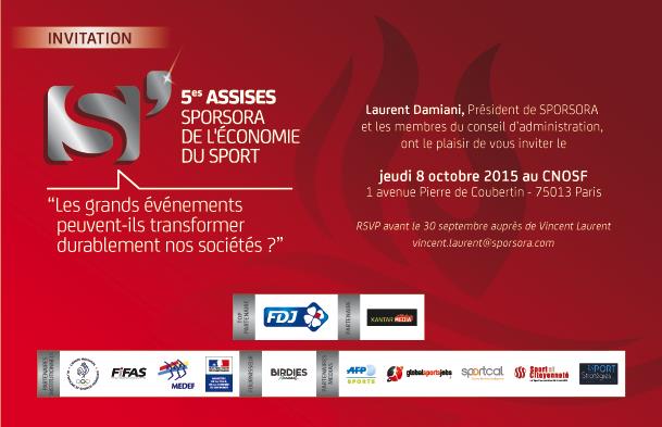 Invitation 5èmes Assises Sporsora